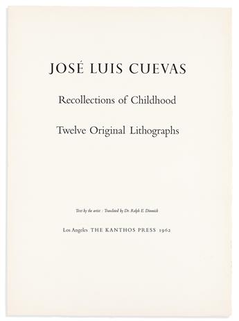 Cuevas, José Luis (1934-2017) Recollections of Childhood: Twelve Original Lithographs.